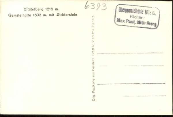 Mittelberg Kleinwalsertal Gemselhütte Didderstein – Bild 2