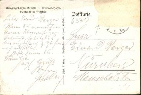 Kufstein Tirol Andreas Hofer Denkmal – Bild 2