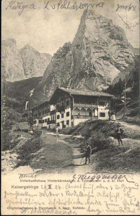 Hinterbaernbad Unterkunftshaus