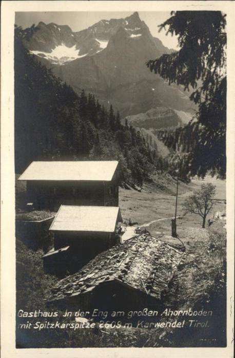 Karwendel Gasthaus Eng Ahornboden