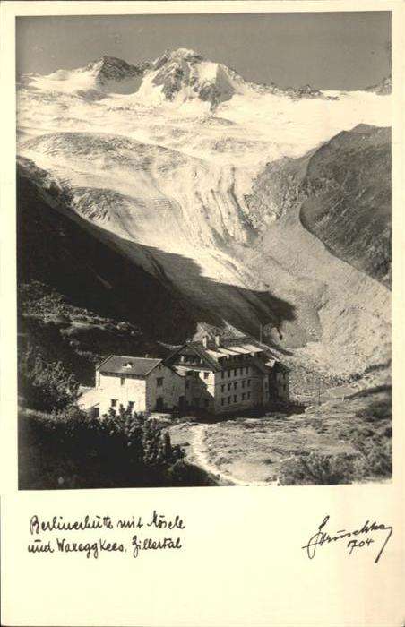 Mayrhofen Zillertal Berlinerhütte Waxeggkees Zillertal