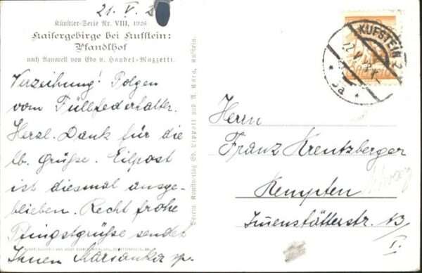 Kufstein Tirol Kaisergebirge Künstler Mazzetti – Bild 2
