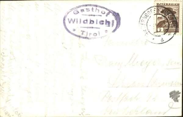 Kufstein Tirol [Stempelabschlag] Gasthof Wildbichl – Bild 2