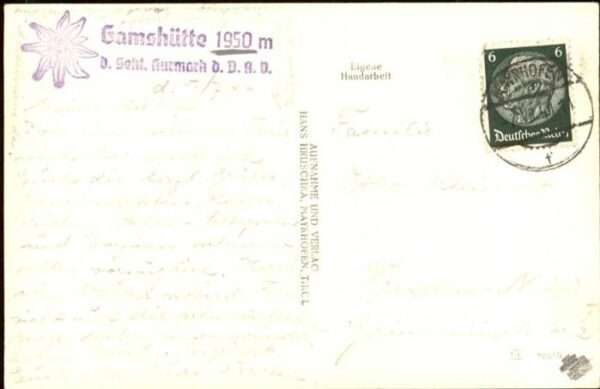 Mayrhofen Zillertal [Stempelabschlag] Gamshütte – Bild 2