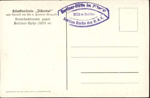 Mayrhofen Zillertal Berlinerhütte Künstler Ebo Mazzetti – Bild 2
