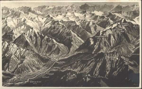Mayrhofen Zillertal Fliegeraufnahme