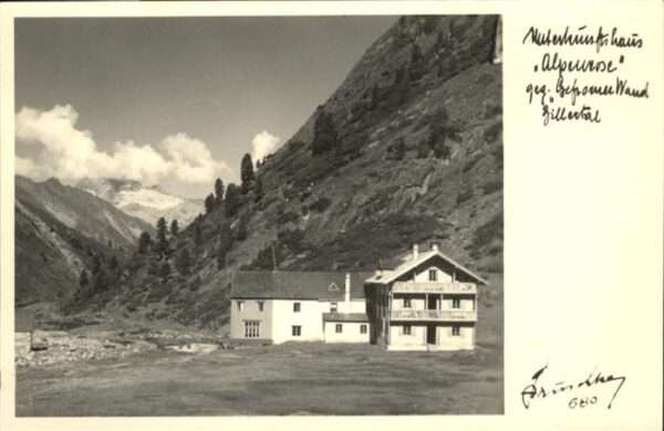 Mayrhofen Zillertal Naturfreundehaus Alpenrose Zillertal