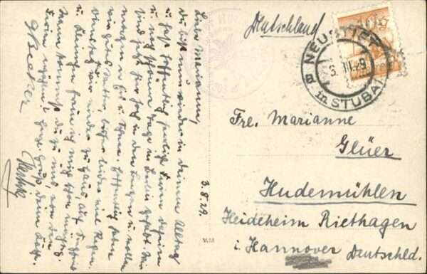Neustift Stubaital Tirol [Stempelabschlag] Dresdner Hütte Schauf – Bild 2