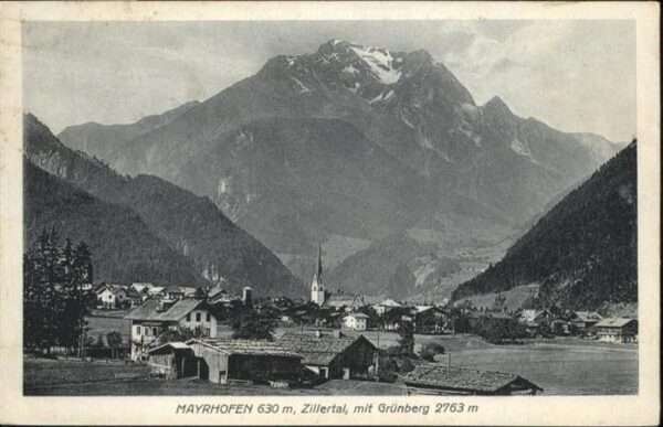 Mayrhofen Zillertal Zillertal Grünberg