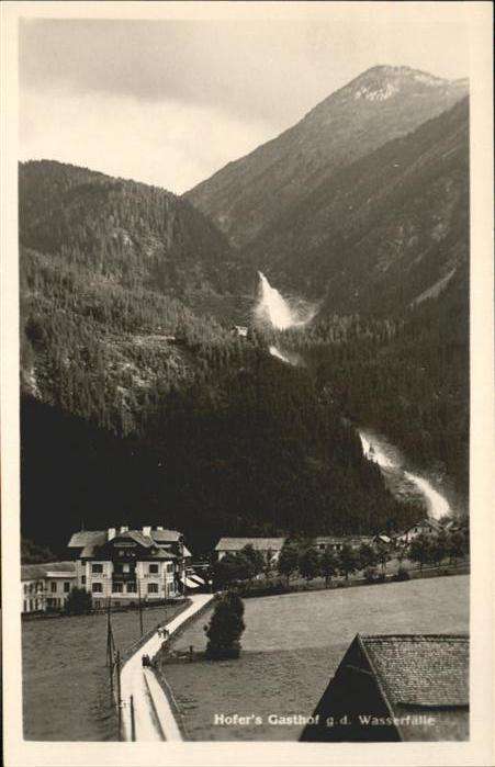 Krimml Hofers Gasthof Wasserfälle
