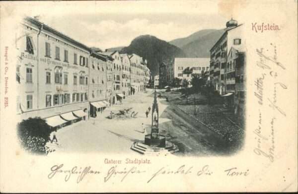 Kufstein Tirol Unterer Stadtplatz Brunnen