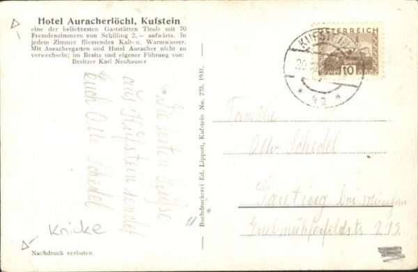 Kufstein Tirol Hotel Auracherlöchl – Bild 2