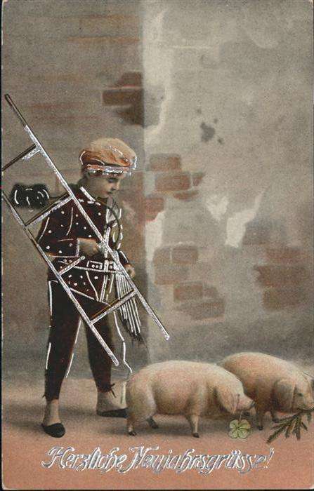 Schornsteinfeger Schweine Neujahr
