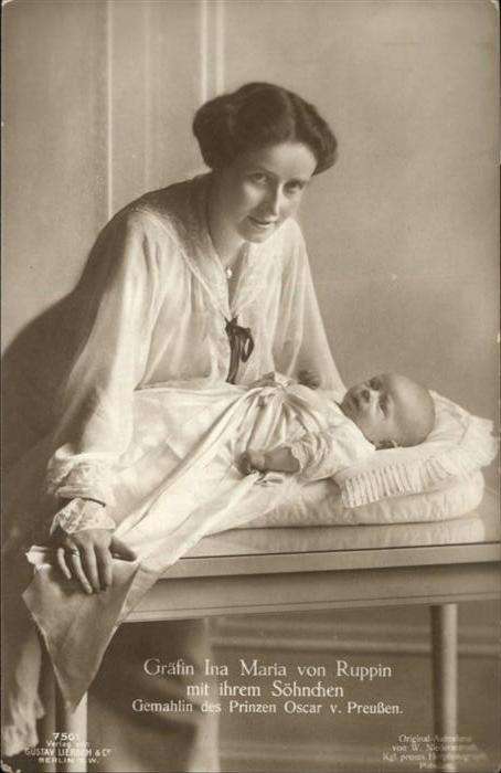 Adel Preussen Gräfin Ina Maria Ruppin Sohn