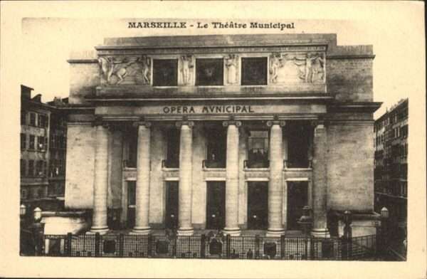 Theatergebaeude Marseille Opera Municipal