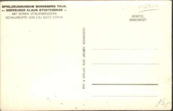 Spielzeug Spielzeugmuseum Sonneberg Seeräuber Kla – Bild 2