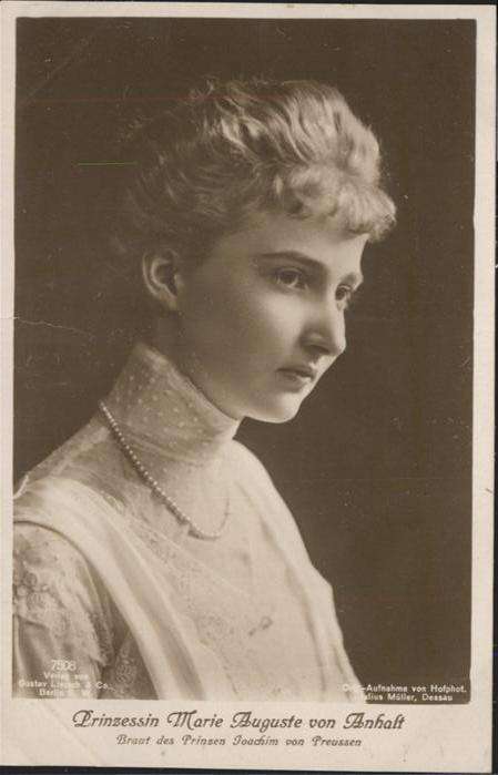 Adel Anhalt Prinzessin Marie Auguste
