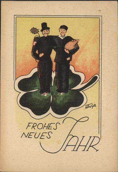Schornsteinfeger Neujahr Kleeblatt