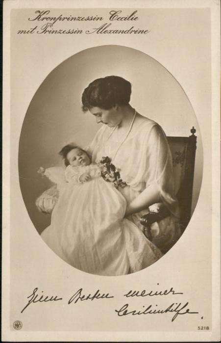 Adel Preussen Kronprinzessin Cecilie Prinzessin Alexa