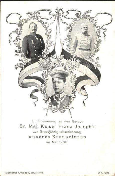 Wilhelm II Kronprinz Friedrich Wilhelm Kaiser Fran