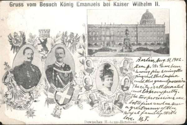 Wilhelm II König Emanuel Kaiser Deutsches Hohenzol