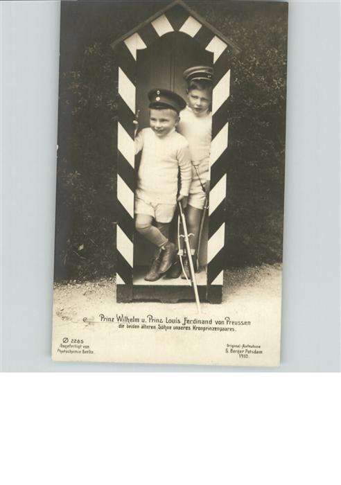 Adel Preussen Prinz Wilhelm Louis Ferdinand