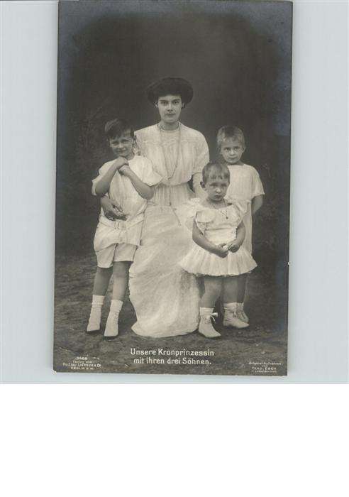 Adel Preussen Kronprinzessin Cecilie Kinder Söhne