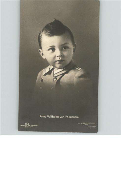 Adel Preussen Prinz Wilhelm