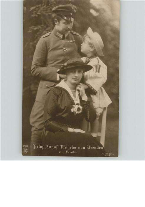 Adel Preussen Prinz August Wilhelm Familie
