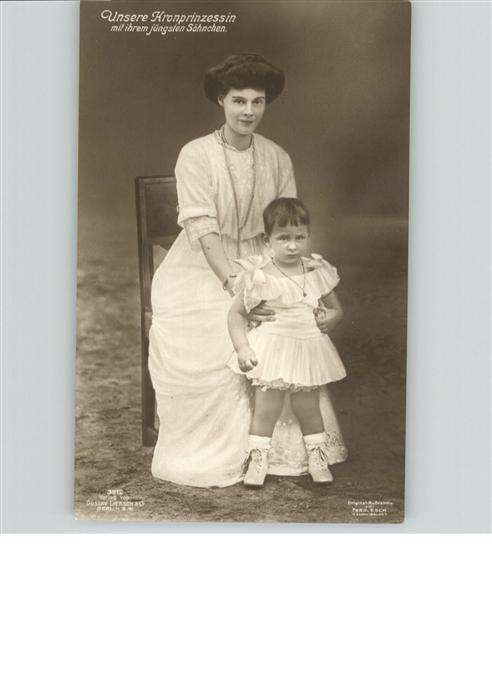 Adel Preussen Kronprinzessin Cecilie Sohn