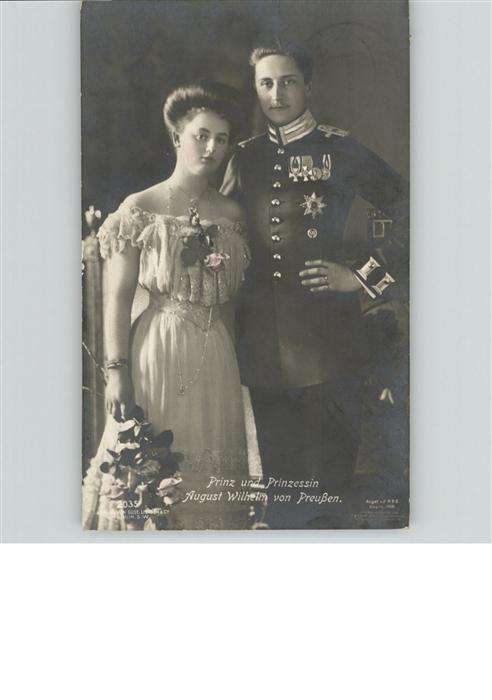 Adel Preussen Prinz August Wilhelm Prinzessin