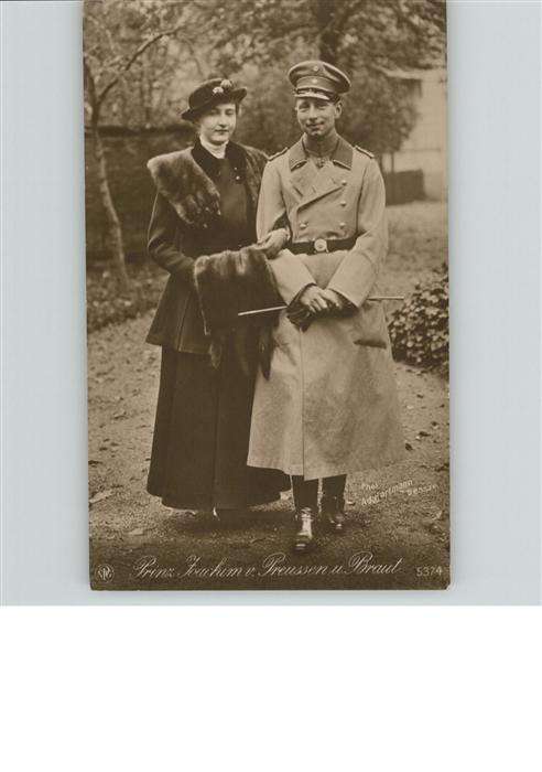 Adel Preussen Prinz Joachim Prinzessin