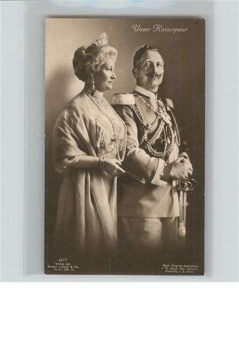 Wilhelm II Kaiserin Auguste Viktoria