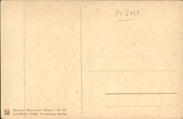 Handarbeit Stricken Künstler Ludwig Voss – Bild 2