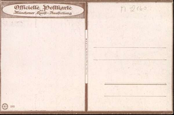 Handarbeit Künstler Aug. Rieper Häuslicher Friede – Bild 2