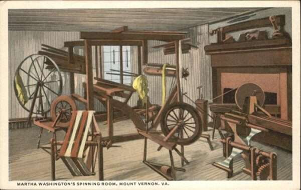 Spinnen Handwerk Spinningroom Spindel Mount Vernon Marth