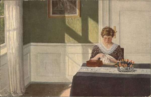 Handarbeit Nähen Künstler W. Henriksen