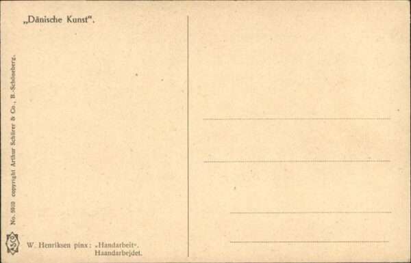 Handarbeit Nähen Künstler W. Henriksen – Bild 2
