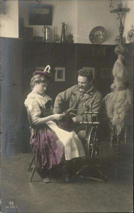 Spinnen Handwerk Spindel