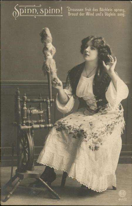 Spinnen Handwerk Spindel