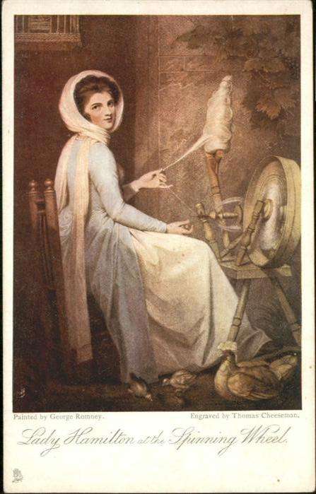 Spinnen Handwerk Spindel Lady Hamilten
