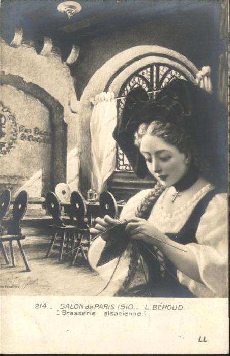 Handarbeit Stricken Salon de Paris Tracht Brasseri