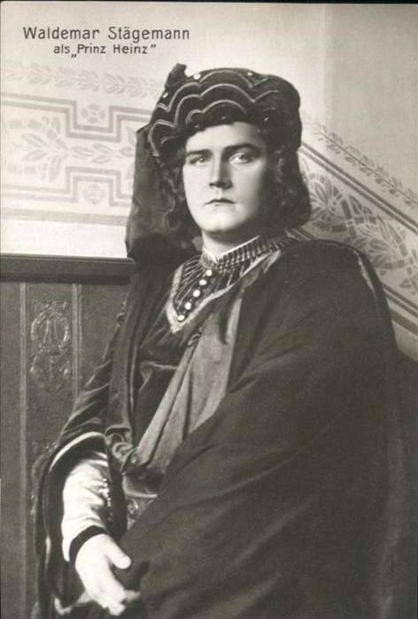 Schauspieler Waldemar Stägemann Prinz Heinz