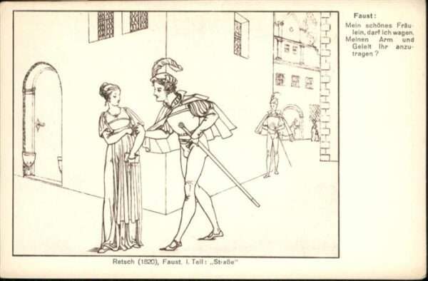 Goethe Johann Wolfgang von Retsch Faust Strasse