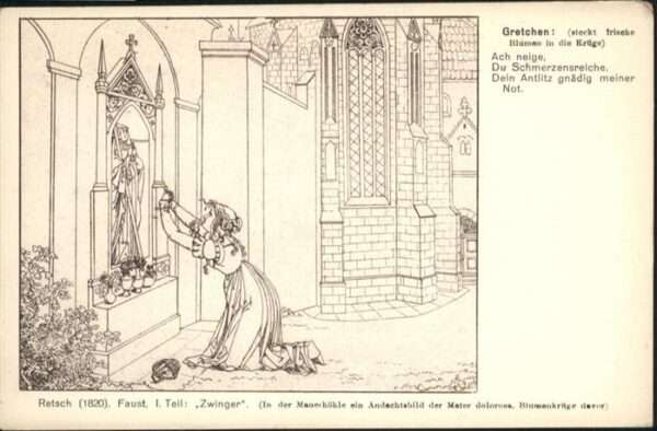 Goethe Johann Wolfgang von Retsch Faust Zwinger