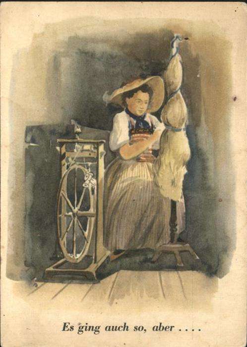 Spinnen Handwerk Spindel
