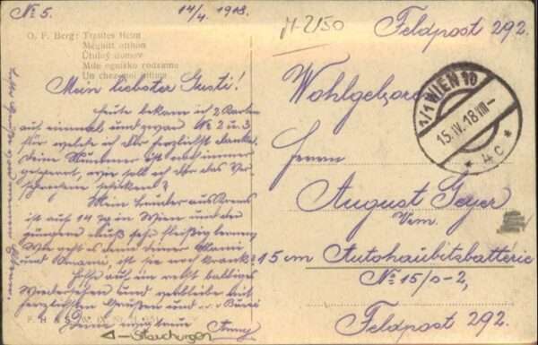 Handarbeit nähen Künstler O. F. Berg Trautesheim – Bild 2