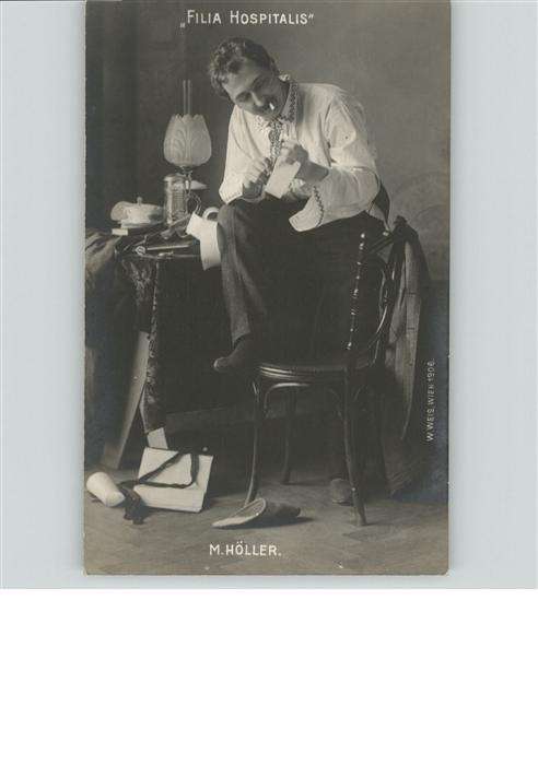 Schauspieler Filia Hospitalis M. Höller Tabak Zigare