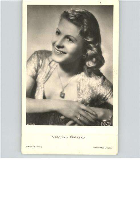 Verlag Film-Foto-Verlag Nr. Viktoria Ballasko A 3705/1