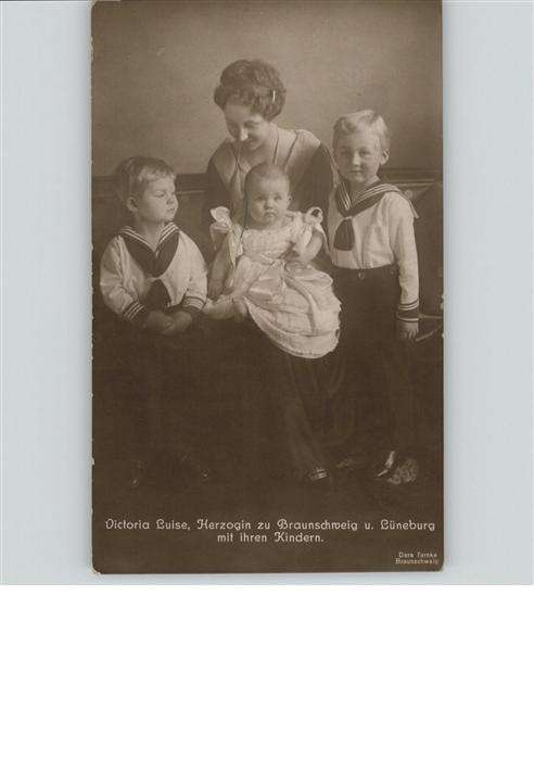Adel Braunschweig Herzogin Viktoria Luise Lüneburg Söhne